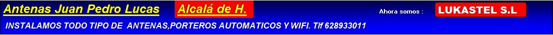Instalacion de todo tipo de antenas,porteros y wifi.TLF,628933011
