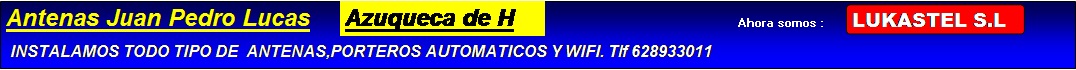 Instalacion de todo tipo de antenas,porteros y wifi.TLF,628933011