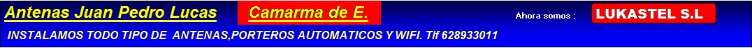 Instalacion de todo tipo de antenas,porteros y wifi.TLF,628933011
