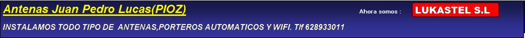 Instalacion de todo tipo de antenas,porteros y wifi.TLF,628933011